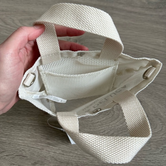🆕 Dean & Deluca Hawaii Cream Limited Edition XS Mini Mesh Tote Bag with Strap